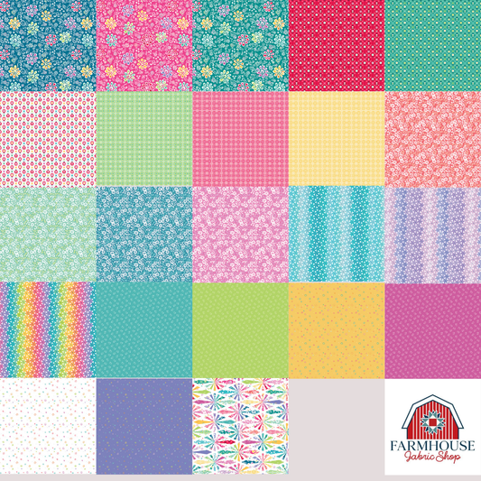 Chasing Rainbows Fat Quarter Bundle – 23 FQs by Leslie Ryan (Preorder, July 2026)