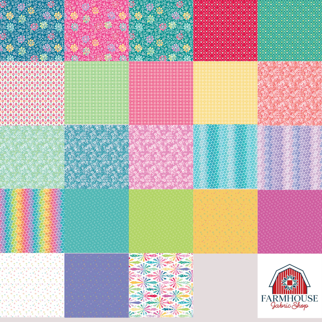 Chasing Rainbows 10" Stacker – 42pc Precut Bundle by Leslie Ryan (Preorder)