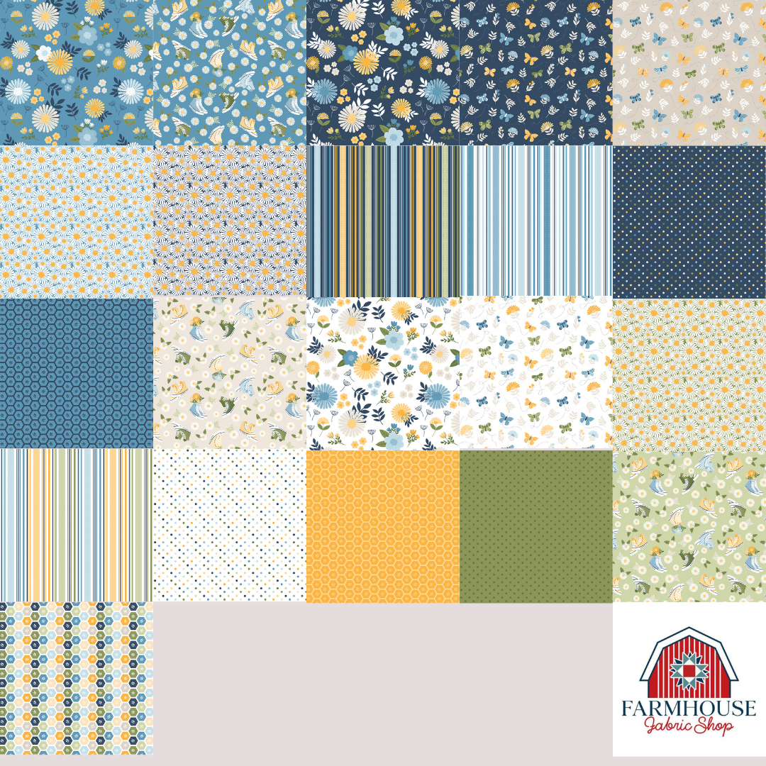Preorder - Sunshine and Dandelions 5" Stacker – Gabrielle Neil Design Studio – Riley Blake Designs