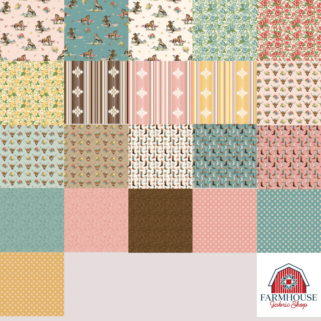 Cowgirl 10" Stacker – 42 Piece Layer Cake | Echo Park for Riley Blake Designs | Preorder