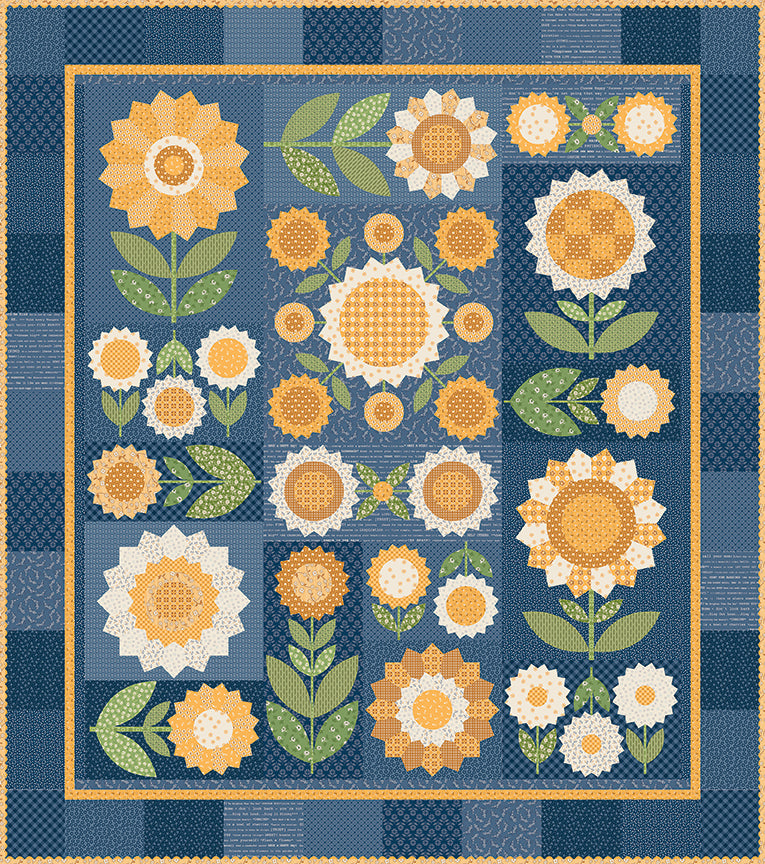 Fresh as a Daisy Quilt Kit – Denim & Daisy by Lori Holt (October 2026 Preorder)