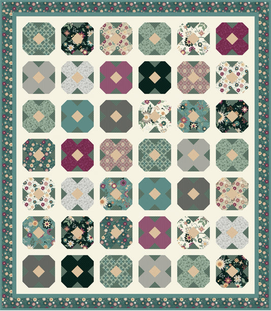 Friendship Stars Quilt Kit – Where the Wild Flowers Are – 66" x 75.5" Quilt – Judi Madsen – Riley Blake Designs – October 2026 Preorder – 50% Deposit