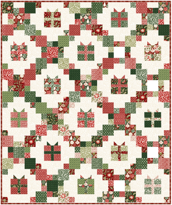 Gifted Throw Quilt Kit – Tales of Yuletide by Laura Ashley | 50% Deposit Preorder | June 2027