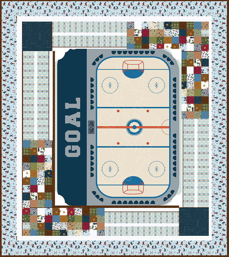 Goal Panel Quilt Kit – 50% Deposit January 2027 Preorder - Hometown Heroes by Jennifer Long for Riley Blake Designs