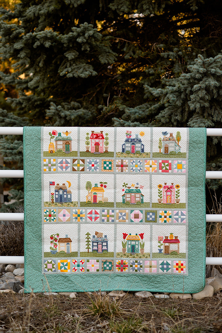 Home Town Quilt In-the-Hoop Machine Embroidery | Lori Holt