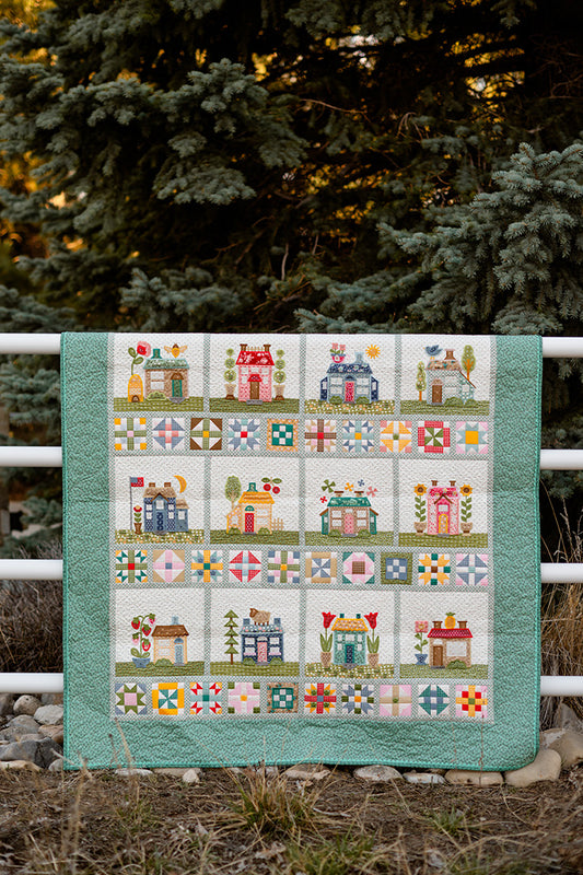 Home Town Quilt In-the-Hoop Machine Embroidery | Lori Holt