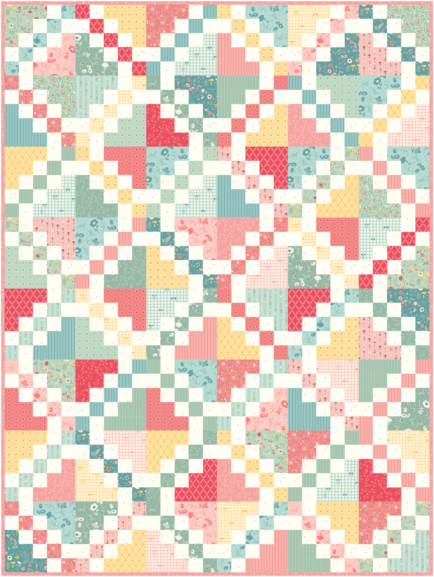 Honeycrisp Throw Quilt Kit – Briarhill Fabric Collection – 60" x 80" 50% Deposit Preorder – Expected March 2027 Arrival