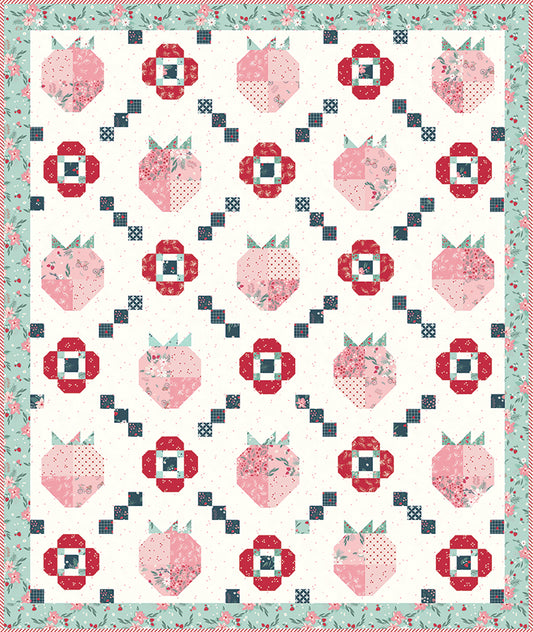 Berry Market Quilt Boxed Kit – KT-15740 – Beverly McCullough – Flamingo Toes – Riley Blake Designs – 76" x 90" Quilt Top