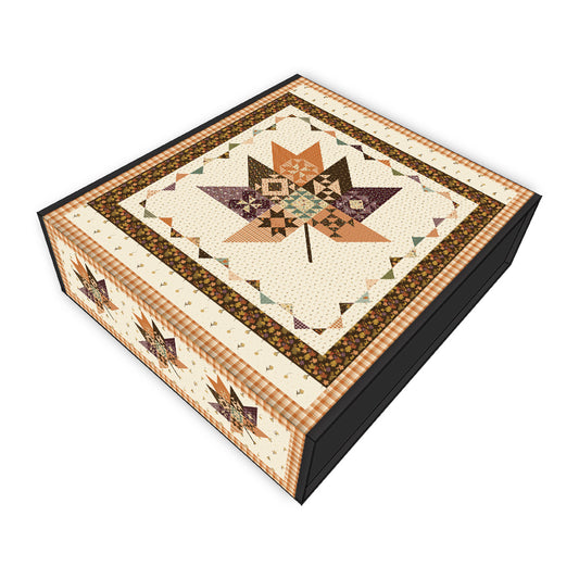 Pressed Leaves Quilt Kit – The Awe of Autumn by Sandy Gervais – Riley Blake Designs