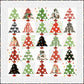 Classic Christmas Tannenbaum Patch Quilt Kit – J. Wecker Frisch – Riley Blake Designs – 58" x 58" Holiday Quilt