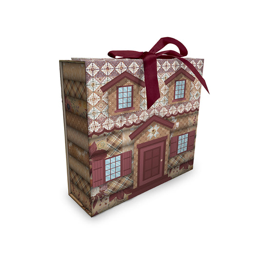 PREORDER – Laura's Log Cabin Quilt Kit – Modern Prairie – Evening on the Prairie – Riley Blake Designs – 84" x 100" – KT-16740 – Ships Oct 2025