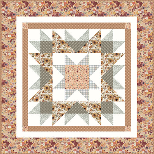 PREORDER – Evening Star Table Topper Kit – Modern Prairie – Riley Blake Designs – Evening on the Prairie – 50.5" x 50.5" – Ships Oct 2025 – KT-16741