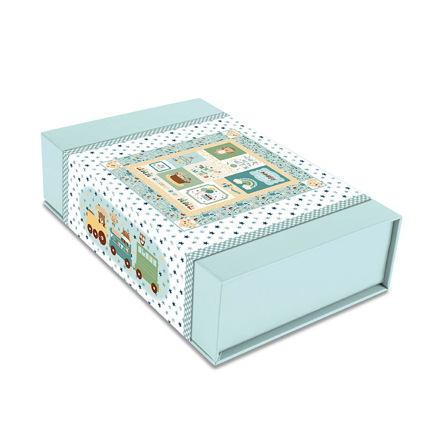 Cute as a Button Boy Quilt Kit – Baby Boy by Lori Whitlock – Riley Blake Designs – 52" x 60" – Precut Panel Quilt Kit – KT-16760