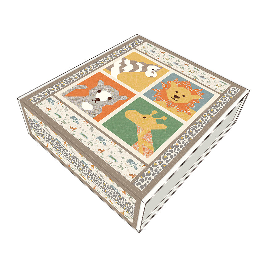 PREORDER Leo & Savannah Quilt Backing Set – Safari Fabric by Deena Rutter