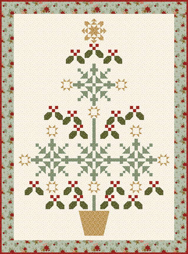 🌲 Spruce It Up Quilt Kit – Christmas Greetings – Sandy Gervais – Riley Blake Designs – KT-17660 – Preorder