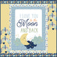 Love You to the Moon Blue Panel Quilt Kit – Flannel Quilt Kit | September 2026 Preorder