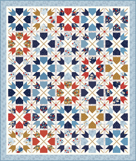 E. Pluribus Unum Quilt Kit Featuring Patriotic Pride by Sandy Gervais for Riley Blake Designs - February 2027 Preorder