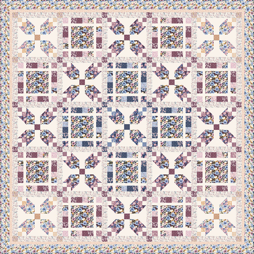 Twilight Tulips Quilt Kit Reservation – 50% Deposit Preorder – February 2027 Arrival