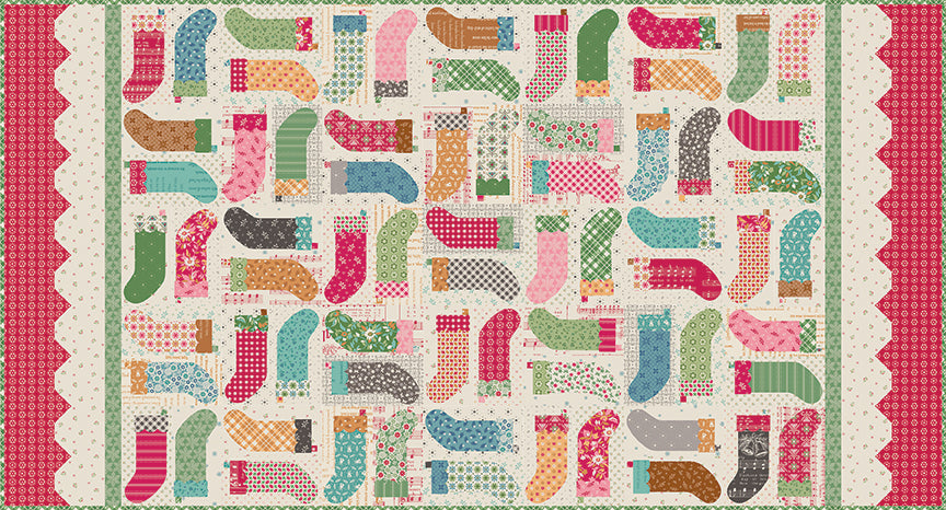 The Stockings Were Hung Runner Kit – Lori Holt | Home Town Holiday 2 | 50% Deposit Preorder | July 2027