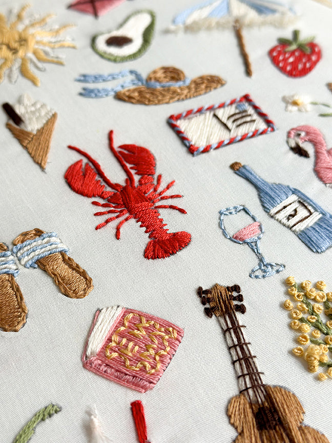 MakeBox & Co. Summer Countdown Embroidery Kit – 50% Deposit September 2026 Preorder