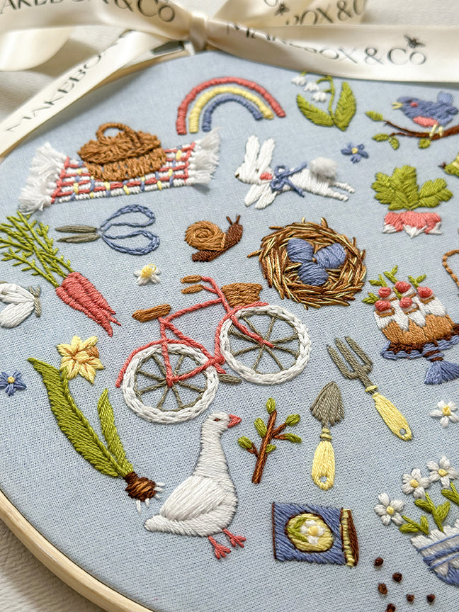 MakeBox & Co. Spring Countdown Embroidery Kit – 50% Deposit September 2026 Preorder