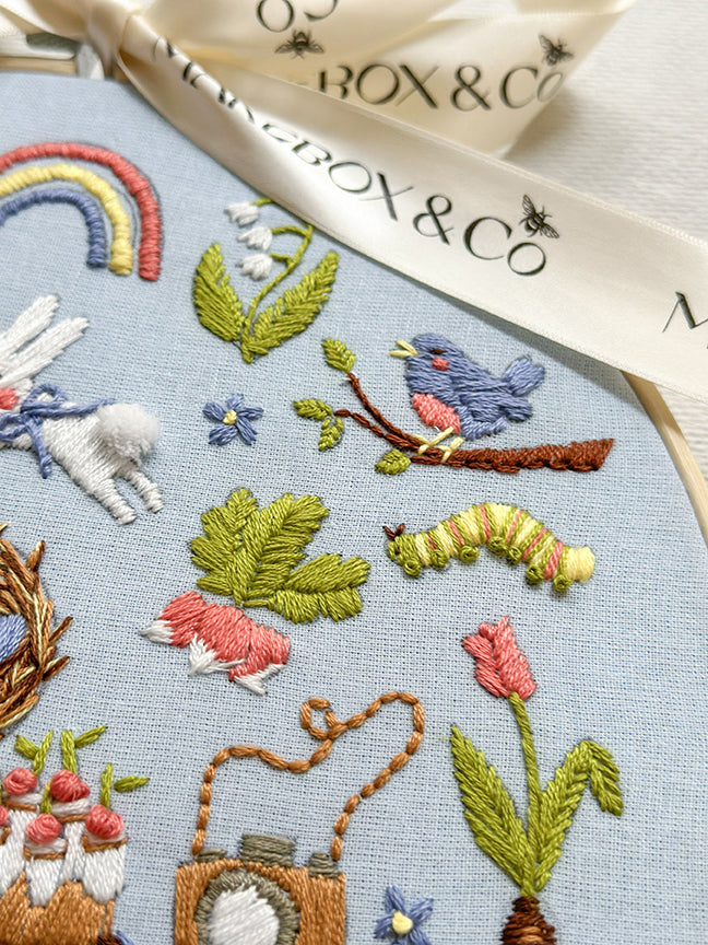 MakeBox & Co. Spring Countdown Embroidery Kit – 50% Deposit September 2026 Preorder