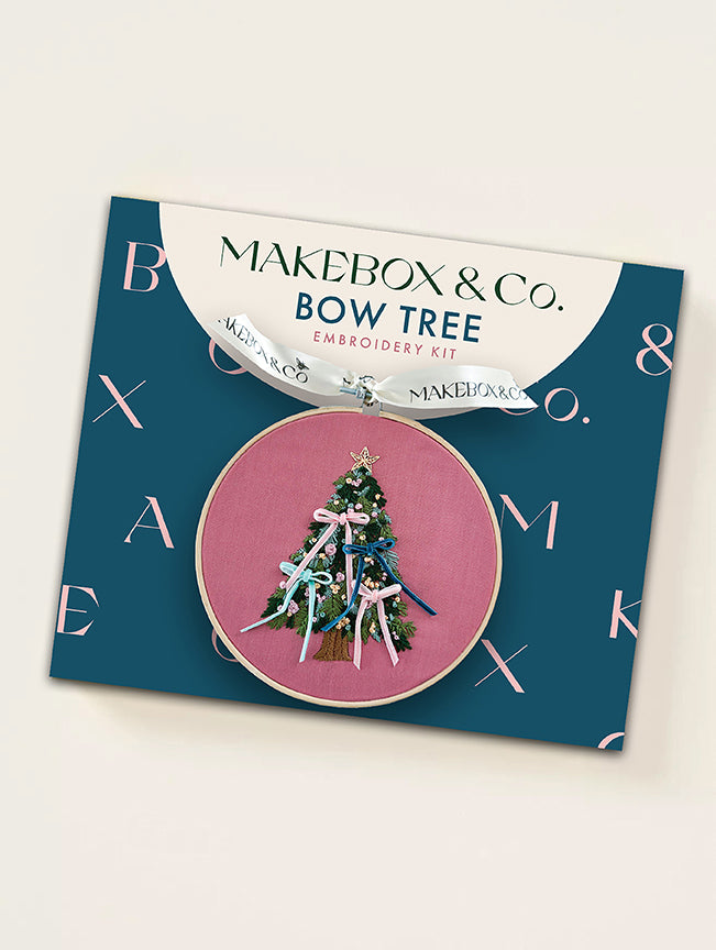 MakeBox & Co. Bow Christmas Tree Embroidery Kit – 50% Deposit September 2026 Preorder
