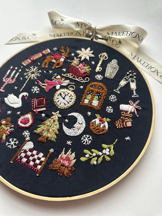 MakeBox & Co. Night Before Christmas Advent Embroidery Kit – 50% Deposit September 2026 Preorder
