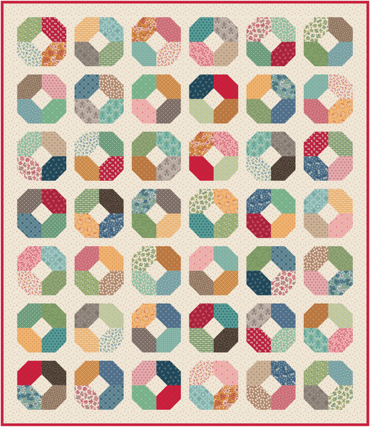 Layer Cake Lucy Quilt Kit Featuring Family Reunion by Lori Holt - 50% Deposit December 2026 Preorder