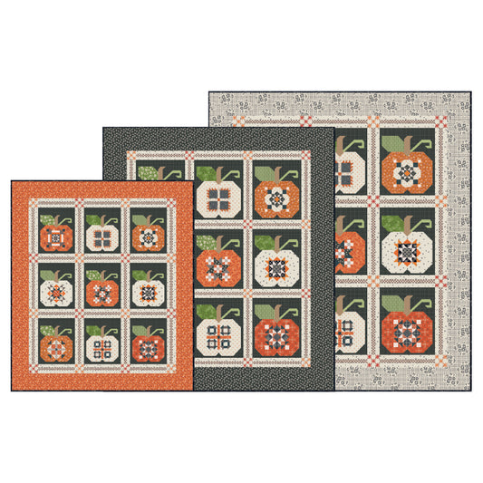 Autumn Pumpkin Seeds Machine Embroidery Quilt Pattern (USB Only) by Lori Holt – 50% Deposit April 2027