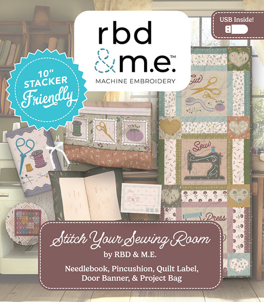Stitch My Sewing Room Machine Embroidery USB + Threads of Grace 10" Stacker Bundle – RBD&ME – January 2026