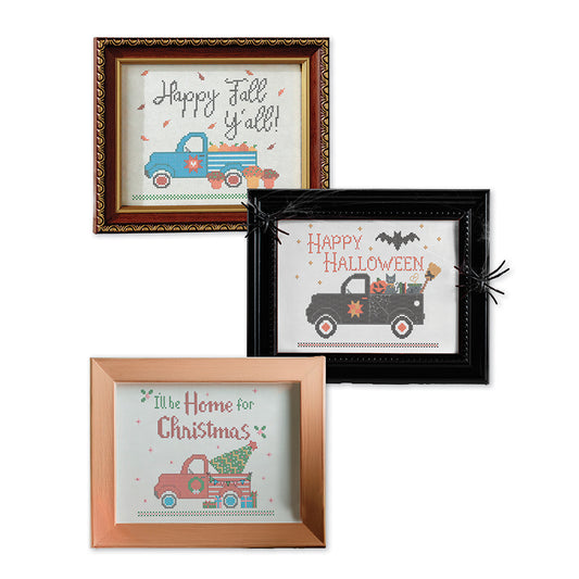 Preorder — Vintage Holiday Trucks Machine Embroidery USB (Volume 1) by Beverly McCullough — Arriving June 2026