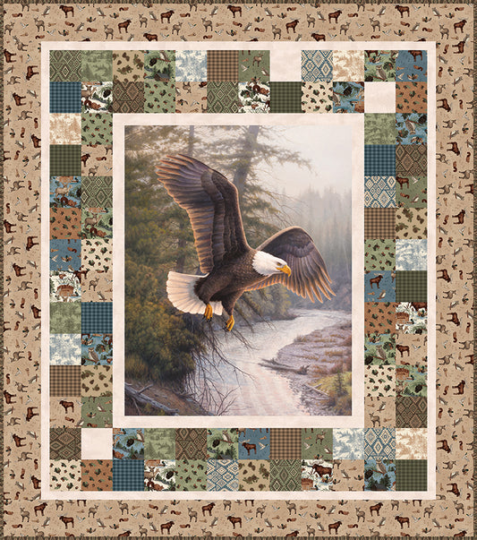 Preorder — Majestic in Flight Panel Quilt Kit — Majestic in Nature II — 67″ × 76″ — Arriving August 2026