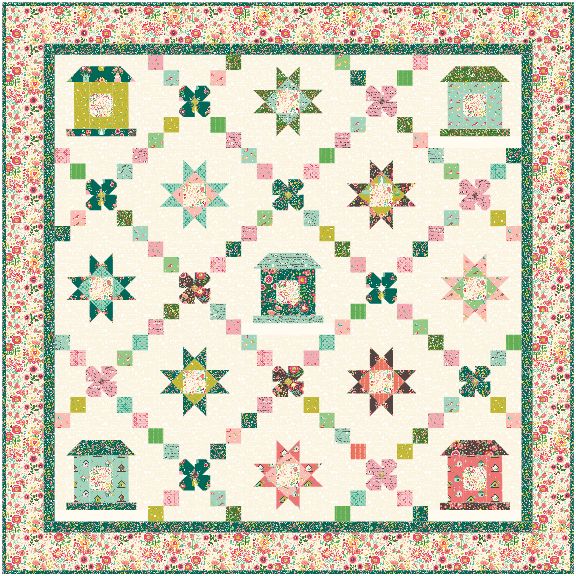 Melody Lane Quilt Kit – Aviary | 73" x 73" | 50% Deposit Preorder | May 2027