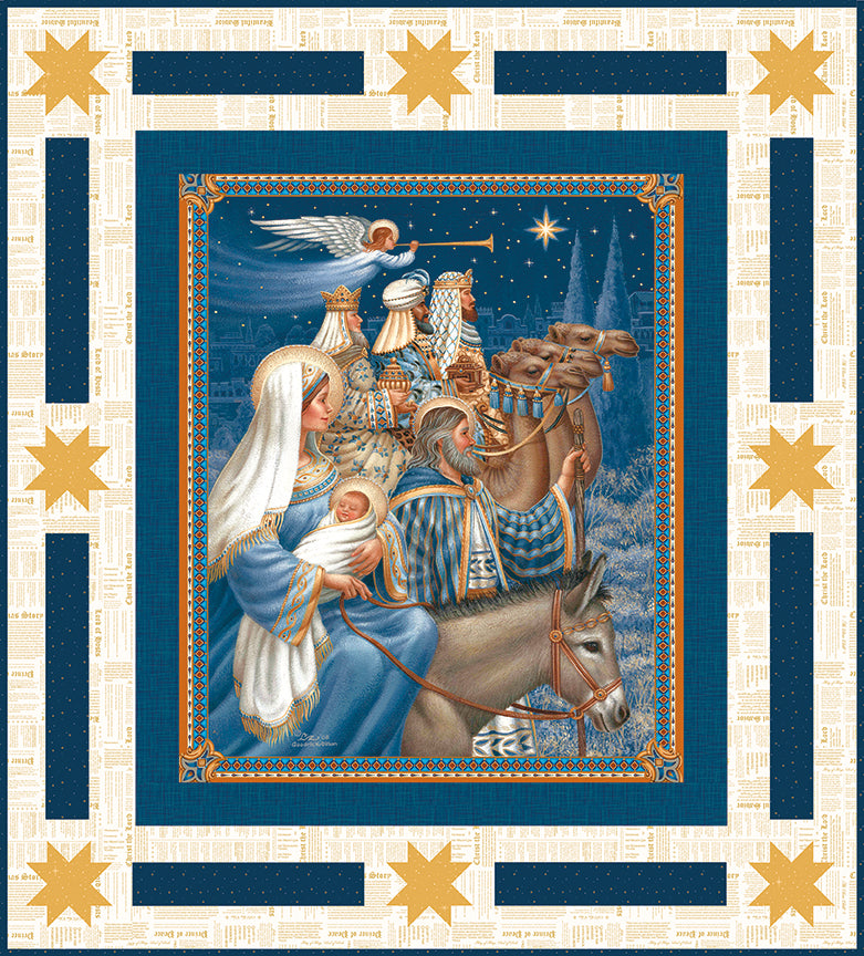 Preorder Picture a Christmas II Nativity Panel Quilt Kit | Riley Blake Designs
