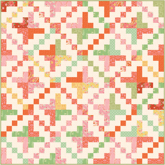 PREORDER On a Jelly Roll Quilt Kit – Peach Cobbler by Lily Ashbury