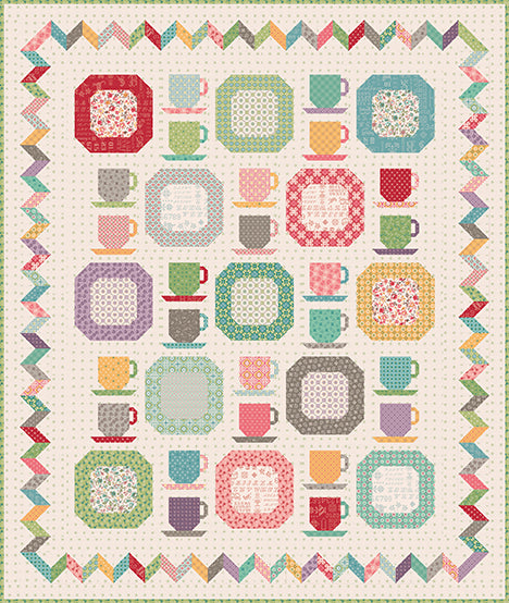 🧵 Vintage Dishes (It's Sew Emma) Quilt Kit | Lori Holt for Riley Blake Designs