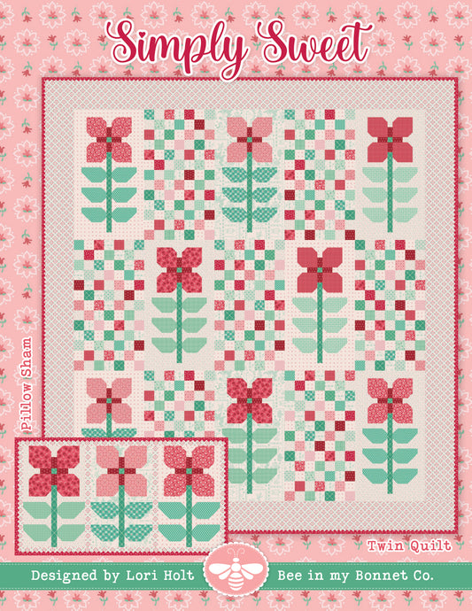 Simply Sweet Quilt Pattern – Lori Holt for It’s Sew Emma (Twin Quilt & Pillow Sham)