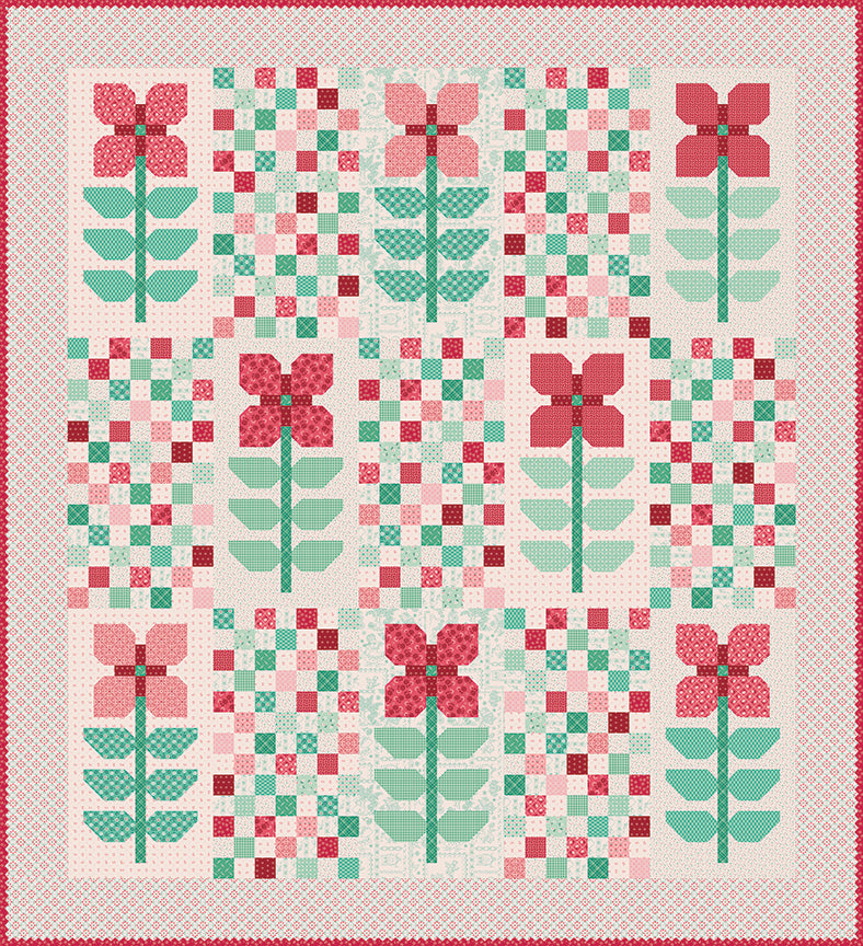 Simply Sweet Quilt Pattern – Lori Holt for It’s Sew Emma (Twin Quilt & Pillow Sham)