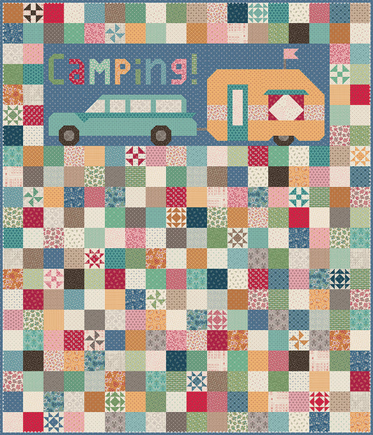Vintage Camping Quilt Kit – Lori Holt – Bee in My Bonnet – December 2026 Preorder – 50% Deposit