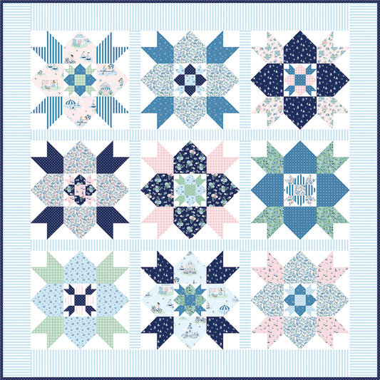 Country Fair Quilt Kit  - Coastal Dreams by Tasha Noel for Riley Blake Designs – 50% Deposit March 2027 Preorder