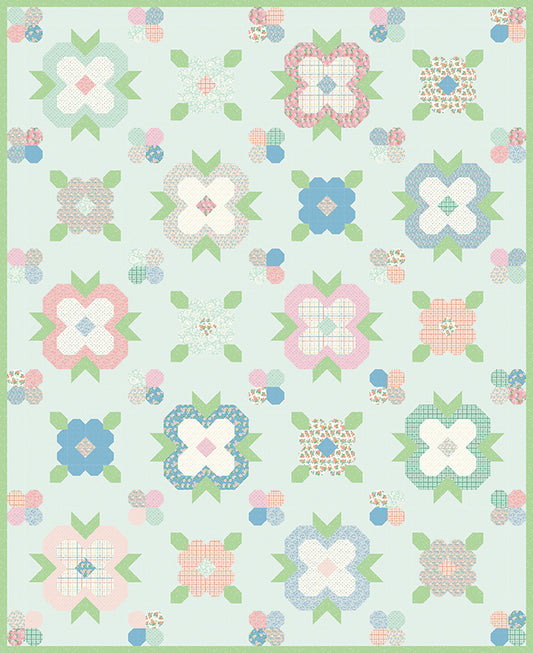 Primrose & Proper Quilt Kit – Twin Size 73" x 90" – Spring Meadows by My Mind’s Eye – 50% Deposit February 2027 Preorder