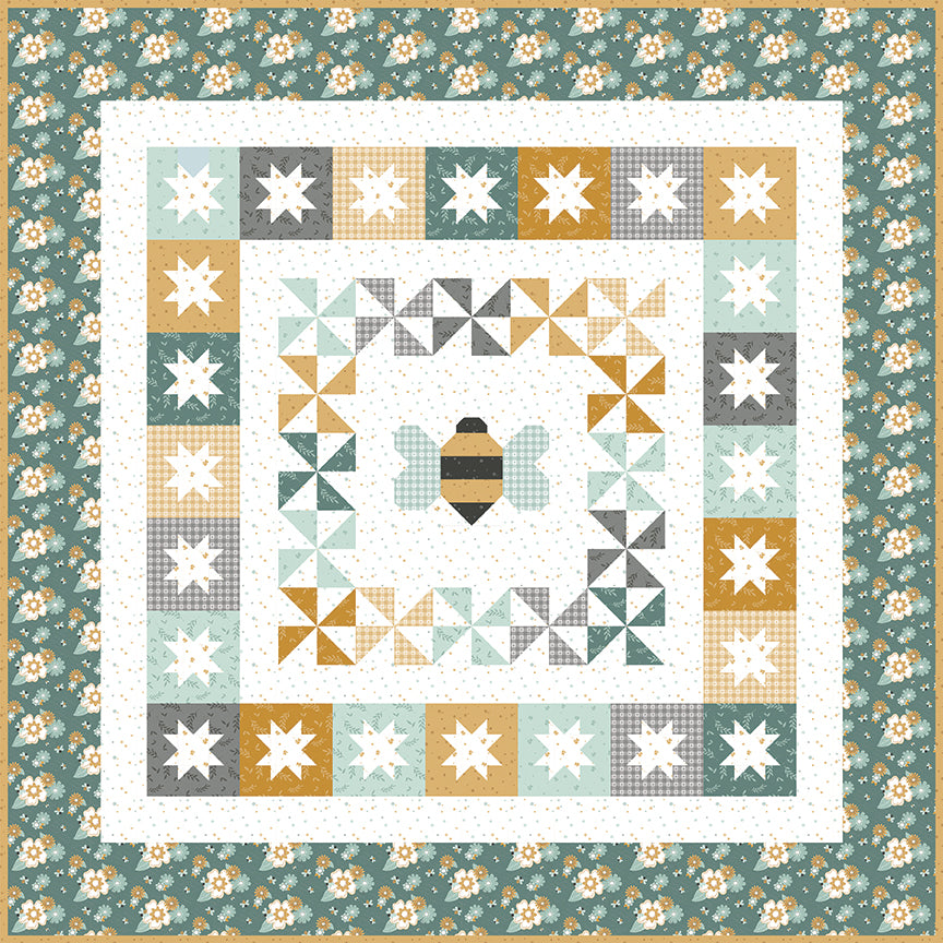 Honey Bee Haven Quilt Kit – Bees & Blossoms Collection – November 2026 Preorder – 50% Deposit