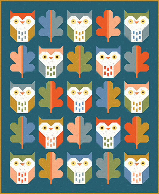 Night Owl Quilt Kit – Scattered-A-Cross | 51 1/2" x 62 1/2" Throw | 50% Deposit Preorder (Nov 2026)