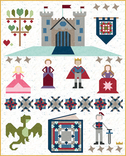 Enchanted Block of the Month Quilt Kit Reservation | Storybook Basics by Jennifer Long |50% Deposit Preorder | 76" x 94 1/2"