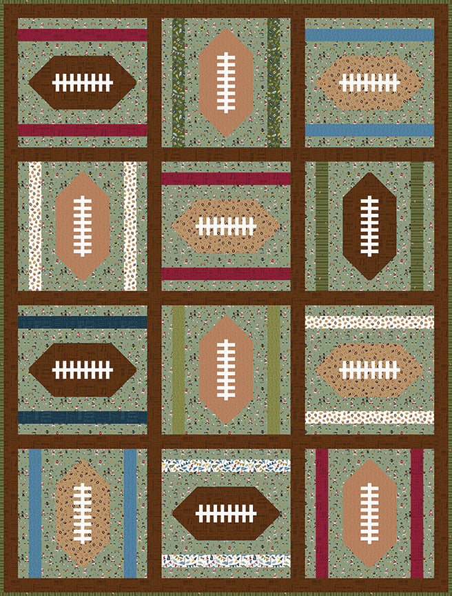 End Zone Quilt Kit – 50% Deposit January 2027 Preorder | Hometown Heroes by Jennifer Long for Riley Blake Designs