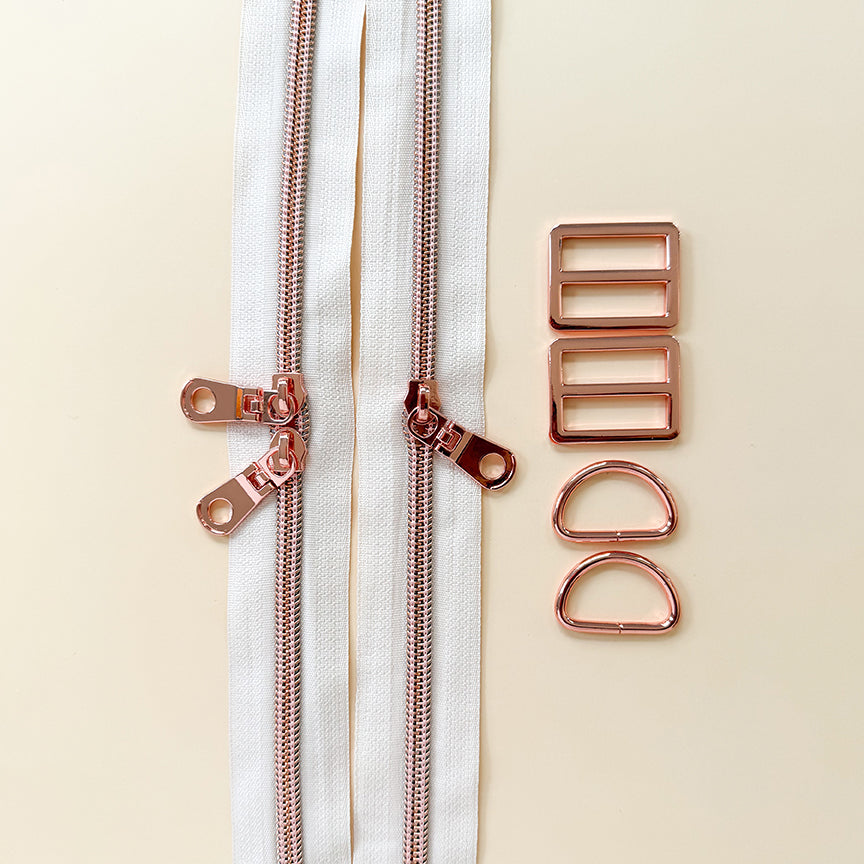 Pink Backpack ( 11 1/2" W x 13 1/2" H x 4" D) Kit - Ashmere by Minki Kim - 50% Deposit January 2027 Preorder