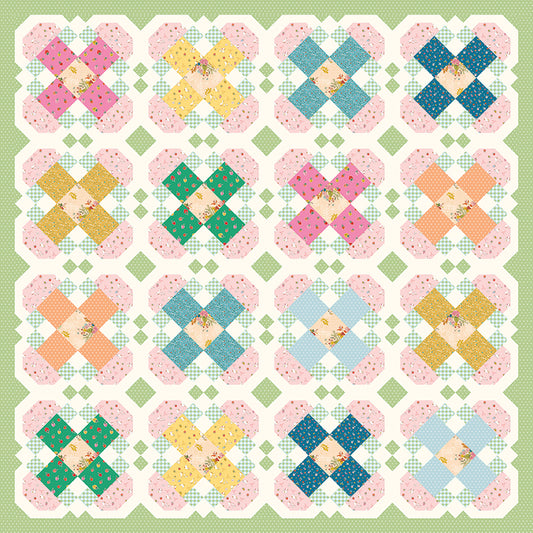 Cottage Garden Quilt Kit - Ashmere Collection by Minki Kim - 50% Deposit January 2027 Preorder