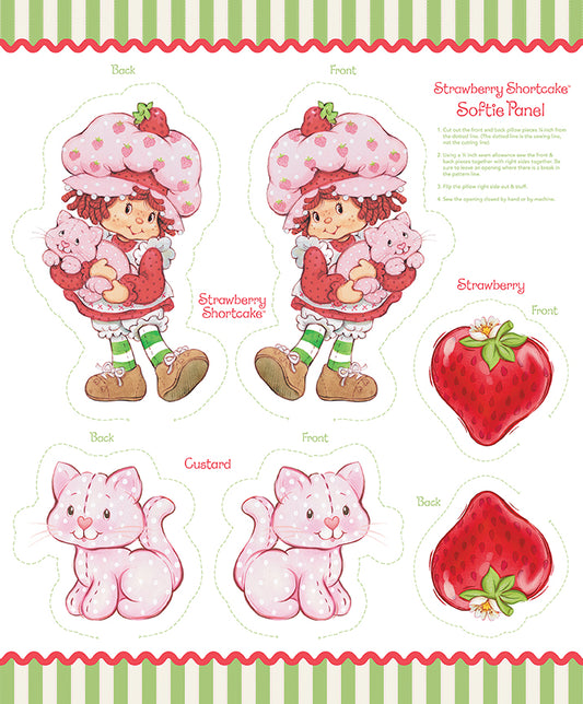 The World of Strawberry Shortcake™ Softie Panel – November 2026 Preorder – 50% Deposit