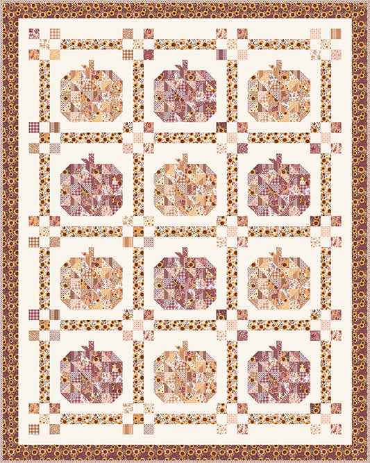 Prairie Pumpkin Patch Quilt Pattern | Modern Prairie Fall Quilt